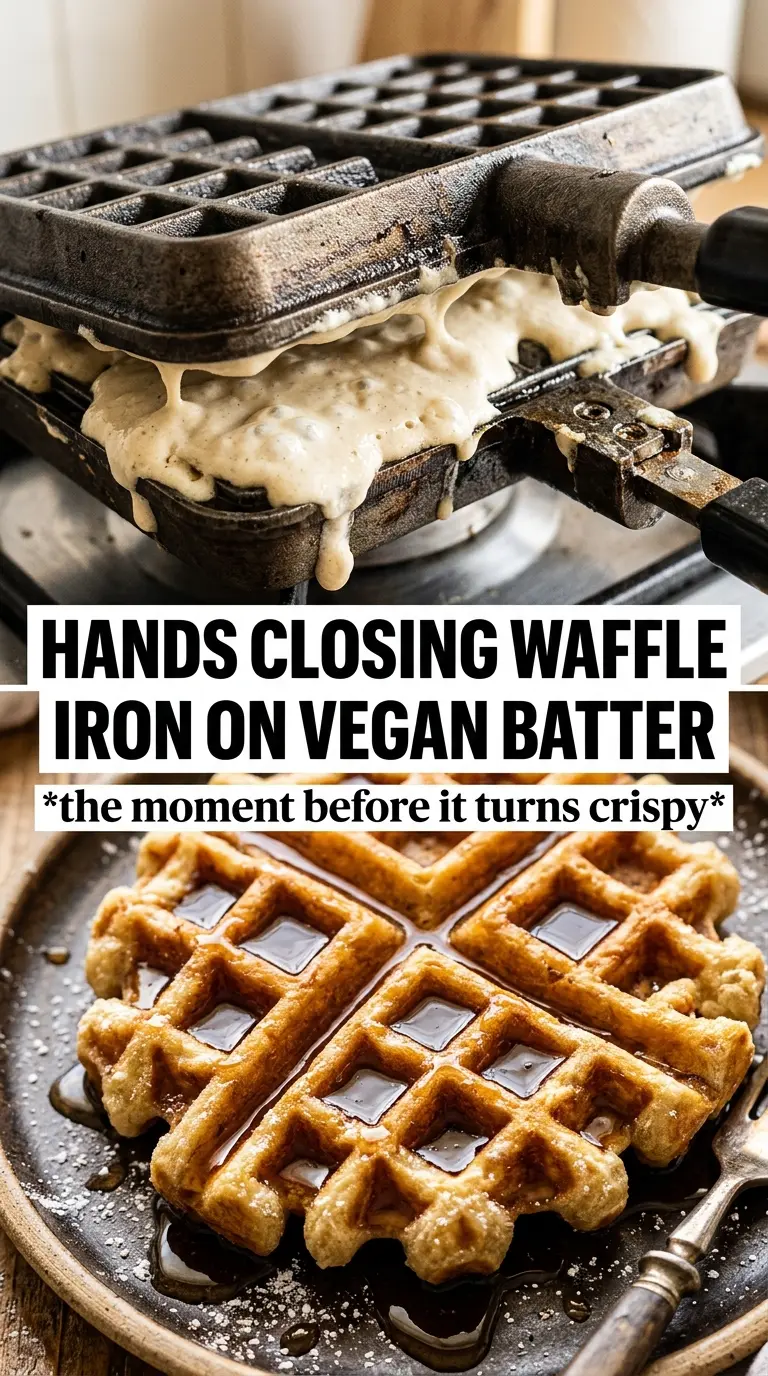 Vegan Pumpkin Waffles golden crisp pumpkin spice